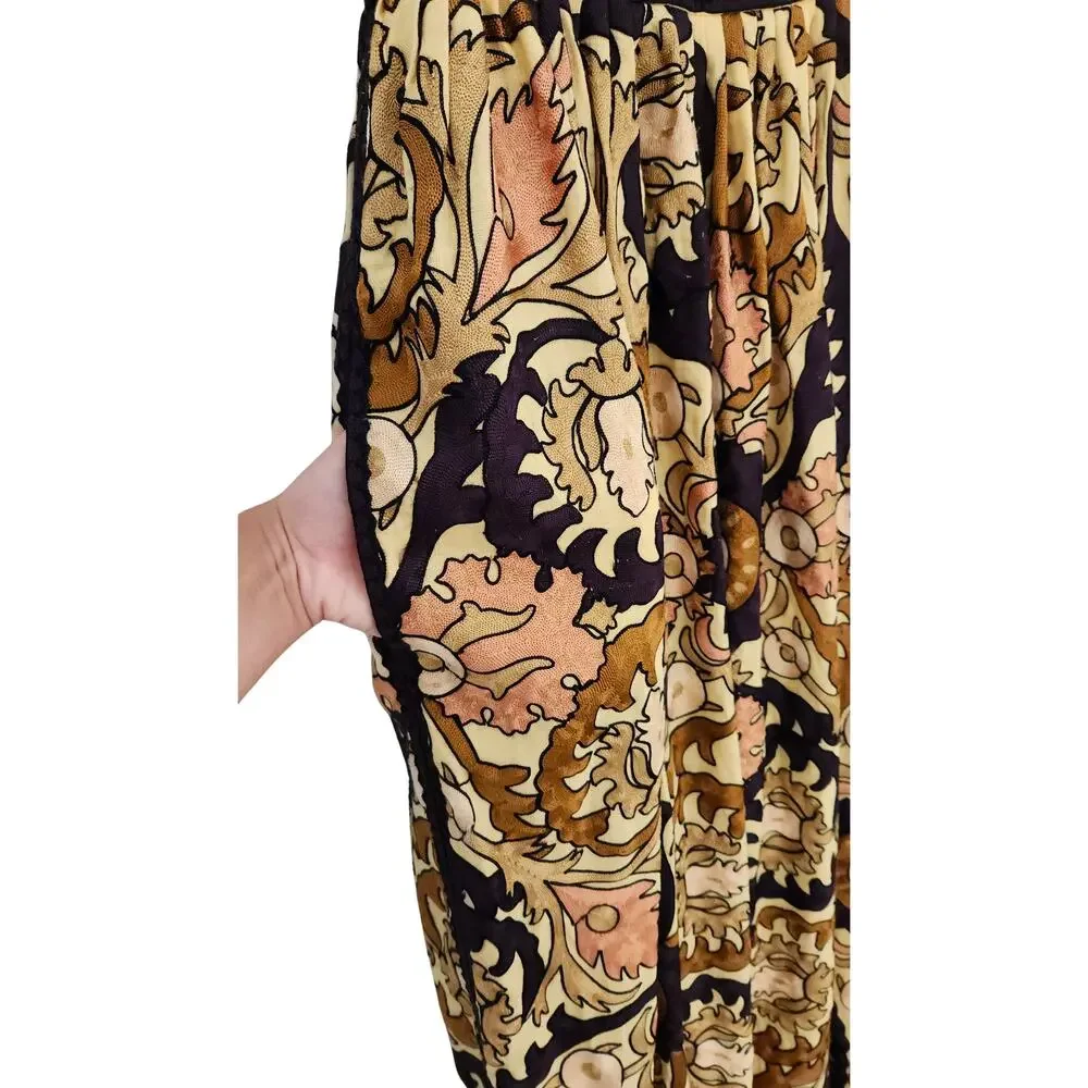 Ulla Johnson Maxi Dress RARE Fall Mayra Yarrow Gold Brown Purple Embroidered 4 - Picture 11 of 13